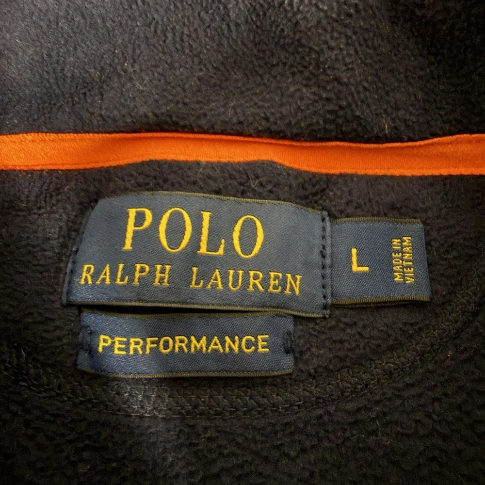 Polo Ralph Lauren Navy Blue Performance Fleece Jacket Full Zip Size L Men's